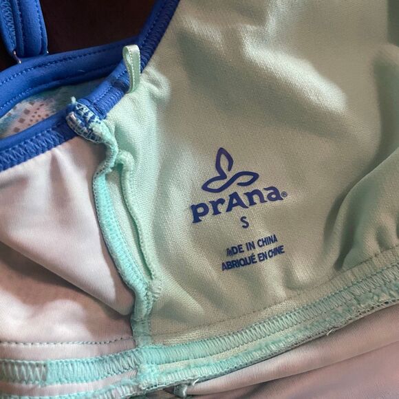 PrAna Small Blue Green Tankini Bikini Top - Picture 7 of 7